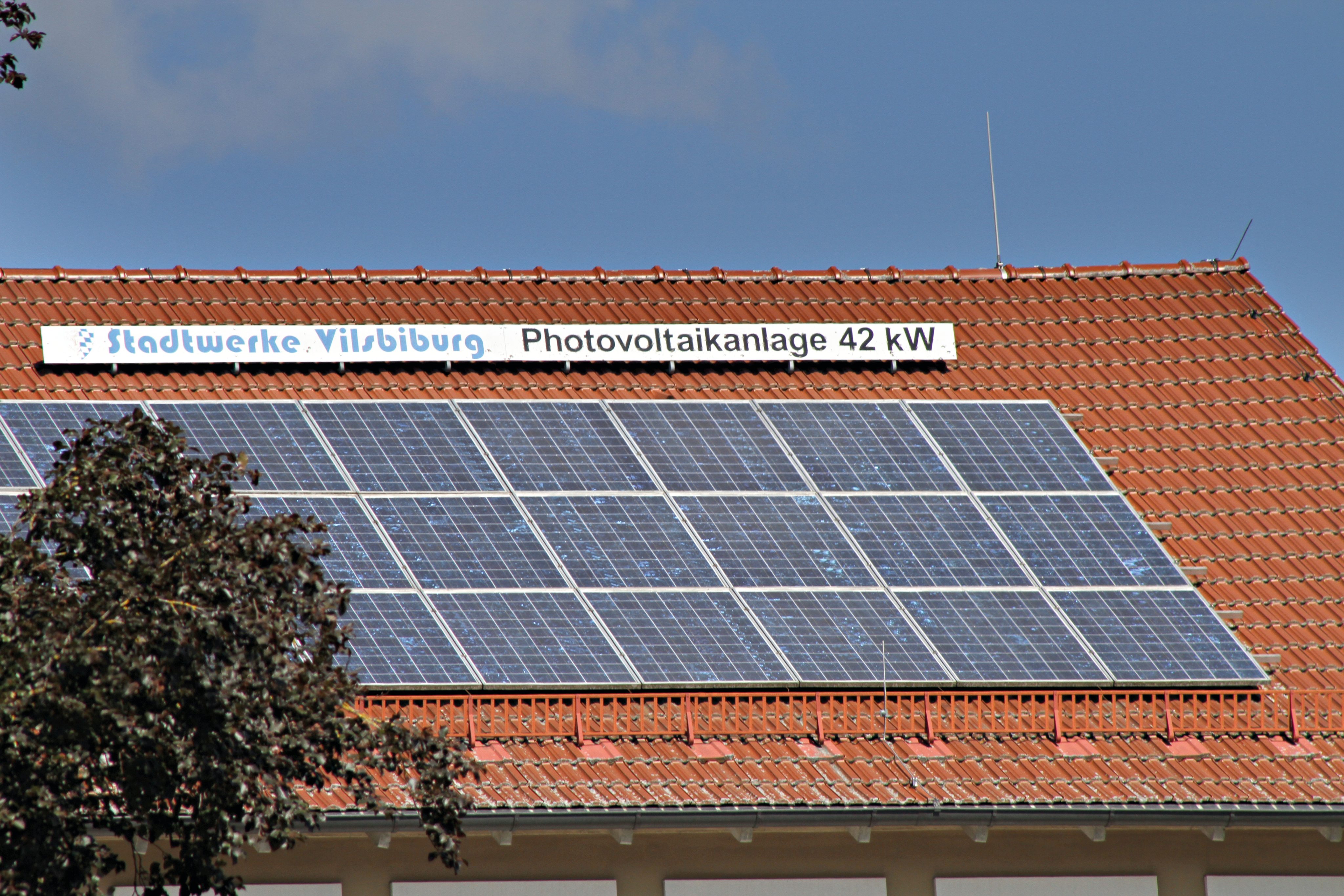 Ansicht einer PV-Dachanlage
