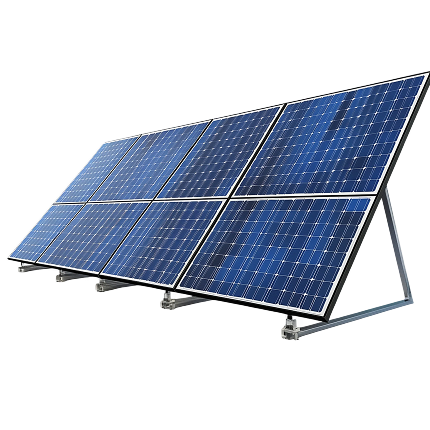 PV-Module auf Ständerwerk